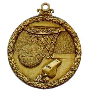 basketball antique medal